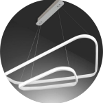 لوستر سقفی مدرن مثلث دفرمه دو طبقه کد00520 - خرید بهترین کیفیت و قیمت در فروشگاه فروشگاه روشنایی دلوری