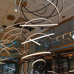 لوستر سقفی حلقه ای 14 طبقه کد00199 - خرید بهترین کیفیت و قیمت در فروشگاه فروشگاه روشنایی دلوری