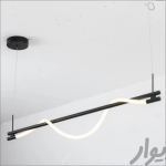 لوستر سقفی خطی مارپیچ سیلیکونی کد00181 - خرید بهترین کیفیت و قیمت در فروشگاه فروشگاه روشنایی دلوری