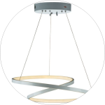 لوستر مدرن طرح تو دلی قطر 50 سانتی متر کد00110 - خرید بهترین کیفیت و قیمت در فروشگاه فروشگاه روشنایی دلوری