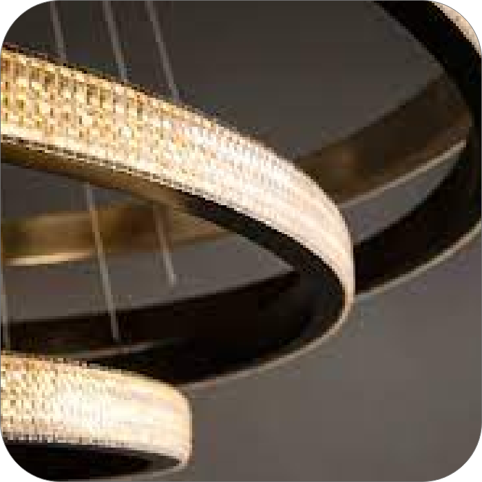 لوستر مدرن حلقه ای لاکچری دهنه کریستالی3طبقه کد0090 - خرید بهترین کیفیت و قیمت در فروشگاه فروشگاه روشنایی دلوری