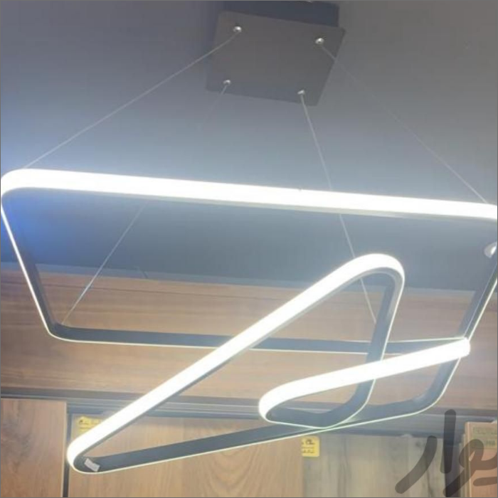 لوستر مدرن طرح مستطیل فضایی کد00216 - خرید بهترین کیفیت و قیمت در فروشگاه فروشگاه روشنایی دلوری