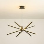 لوستر سقفی مدرن پره ایی خطی 6 خطی کد 00518 - خرید بهترین کیفیت و قیمت در فروشگاه فروشگاه روشنایی دلوری