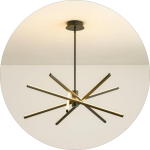 لوستر سقفی مدرن پره ایی خطی 6 خطی کد 00518 - خرید بهترین کیفیت و قیمت در فروشگاه فروشگاه روشنایی دلوری