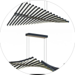 لوستر سقفی مدرن طرح ملودی 10شاخه کد00252 - خرید بهترین کیفیت و قیمت در فروشگاه فروشگاه روشنایی دلوری