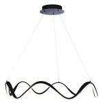 لوستر سقفی مدرن طرح گرد موج دار کد 00523 - خرید بهترین کیفیت و قیمت در فروشگاه فروشگاه روشنایی دلوری