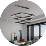 لوستر سقفی اداری مربع 3طبقه کد00254 - خرید بهترین کیفیت و قیمت در فروشگاه فروشگاه روشنایی دلوری