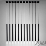 لوستر سقفی اویز مدادی 8شاخه کد00245 - خرید بهترین کیفیت و قیمت در فروشگاه فروشگاه روشنایی دلوری