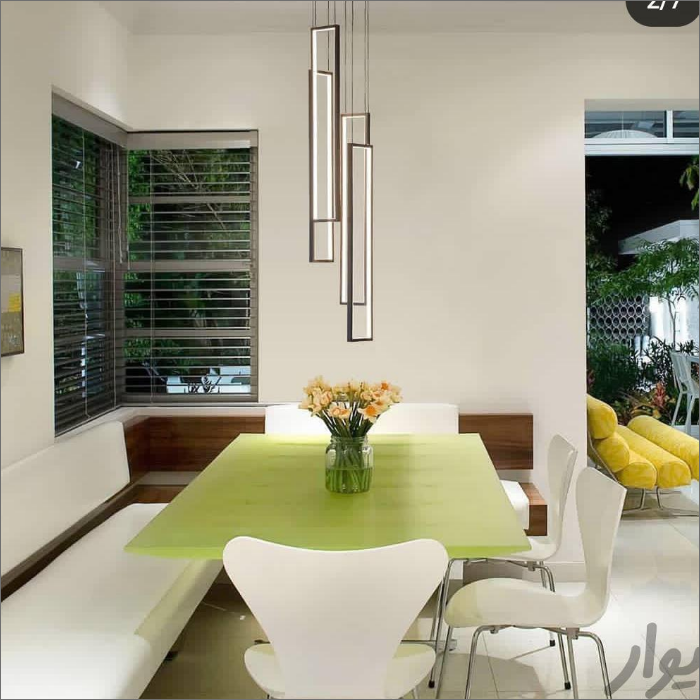 لوستر سقفی مدرن مستطیل عمودی کد00168 - خرید بهترین کیفیت و قیمت در فروشگاه فروشگاه روشنایی دلوری