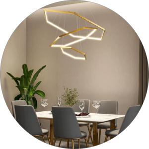 لوستر مدرن سقفی ۶ ضلعی نوک تیز کد 0012 - خرید بهترین کیفیت و قیمت در فروشگاه فروشگاه روشنایی دلوری