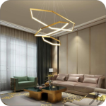 لوستر مدرن سقفی ۶ ضلعی نوک تیز کد 0012 - خرید بهترین کیفیت و قیمت در فروشگاه فروشگاه روشنایی دلوری