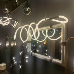 لوستر سقفی مدرن خطی شلنگی کد00170 - خرید بهترین کیفیت و قیمت در فروشگاه فروشگاه روشنایی دلوری