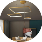 لوستر سقفی مدرن طرح مربع کد00175 - خرید بهترین کیفیت و قیمت در فروشگاه فروشگاه روشنایی دلوری