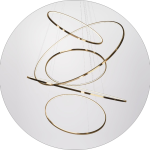 لوستر سقفی حلقه ای ال ای دی 5طبقه کد00174 - خرید بهترین کیفیت و قیمت در فروشگاه فروشگاه روشنایی دلوری