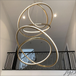 لوستر سقفی حلقه ای ال ای دی 5طبقه کد00174 - خرید بهترین کیفیت و قیمت در فروشگاه فروشگاه روشنایی دلوری