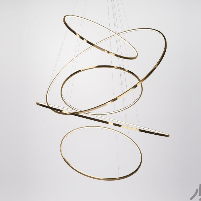 لوستر مدرن سقفی طرح کهکشانی 8طبقه کد00211 - خرید بهترین کیفیت و قیمت در فروشگاه فروشگاه روشنایی دلوری