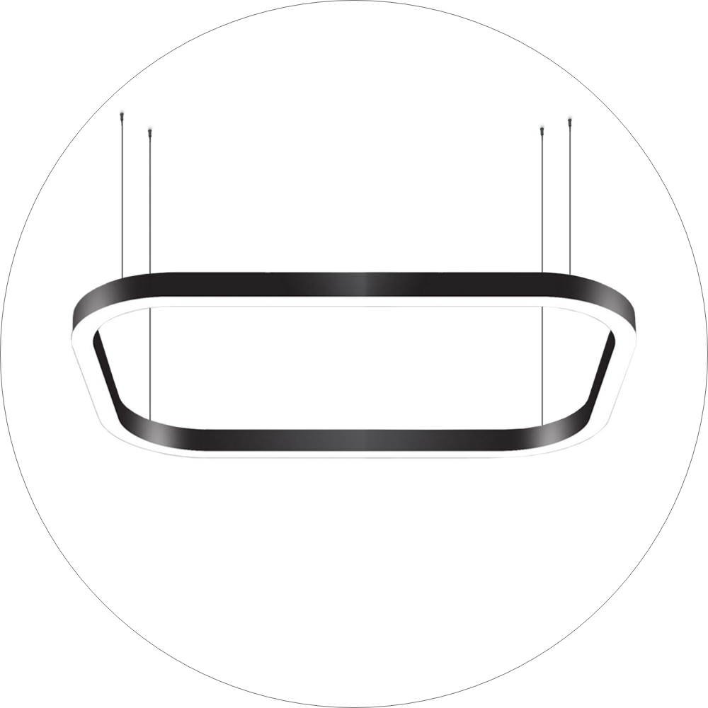 لوستر سقفی مربع سایز 100 سانت با پروفیل های 6*3 کد T0003 - خرید بهترین کیفیت و قیمت در فروشگاه فروشگاه روشنایی دلوری