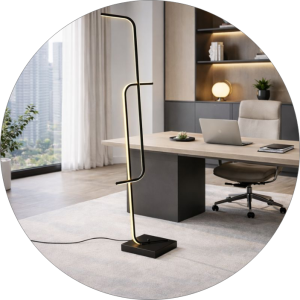 آباژور ایستاده طرح پرتو کد 00795 - خرید بهترین کیفیت و قیمت در فروشگاه گروه روشنایی دلوری || انواع لوستر سقفی و دیواری مدرن