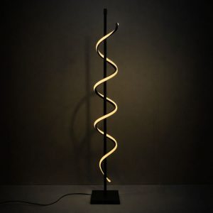 آباژور ایستاده مدرن طرح پیچک کد 00741 - خرید بهترین کیفیت و قیمت در فروشگاه گروه روشنایی دلوری || انواع لوستر سقفی و دیواری مدرن